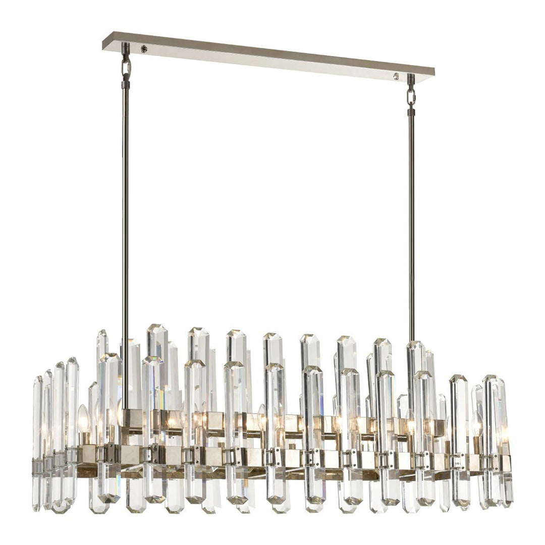 Clarion Rectangular Crystal Chandelier by Zeev - view 8