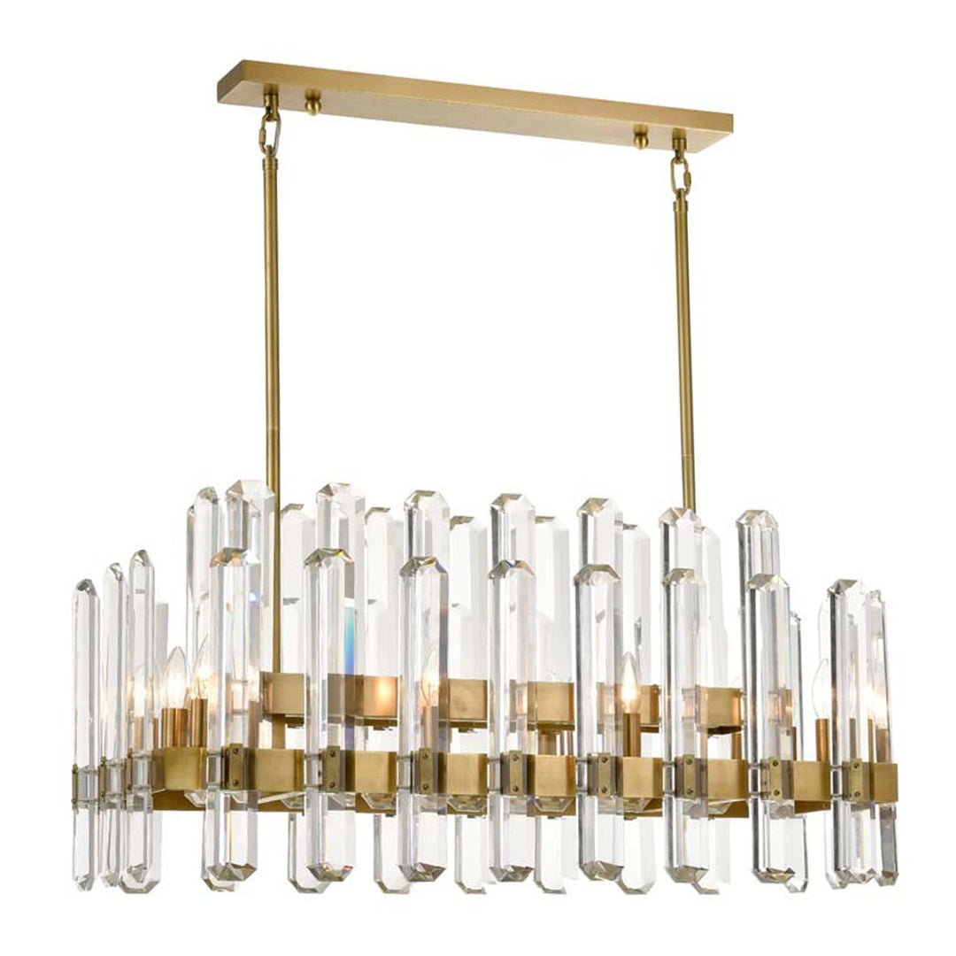 Clarion Rectangular Crystal Chandelier by Zeev - view 2