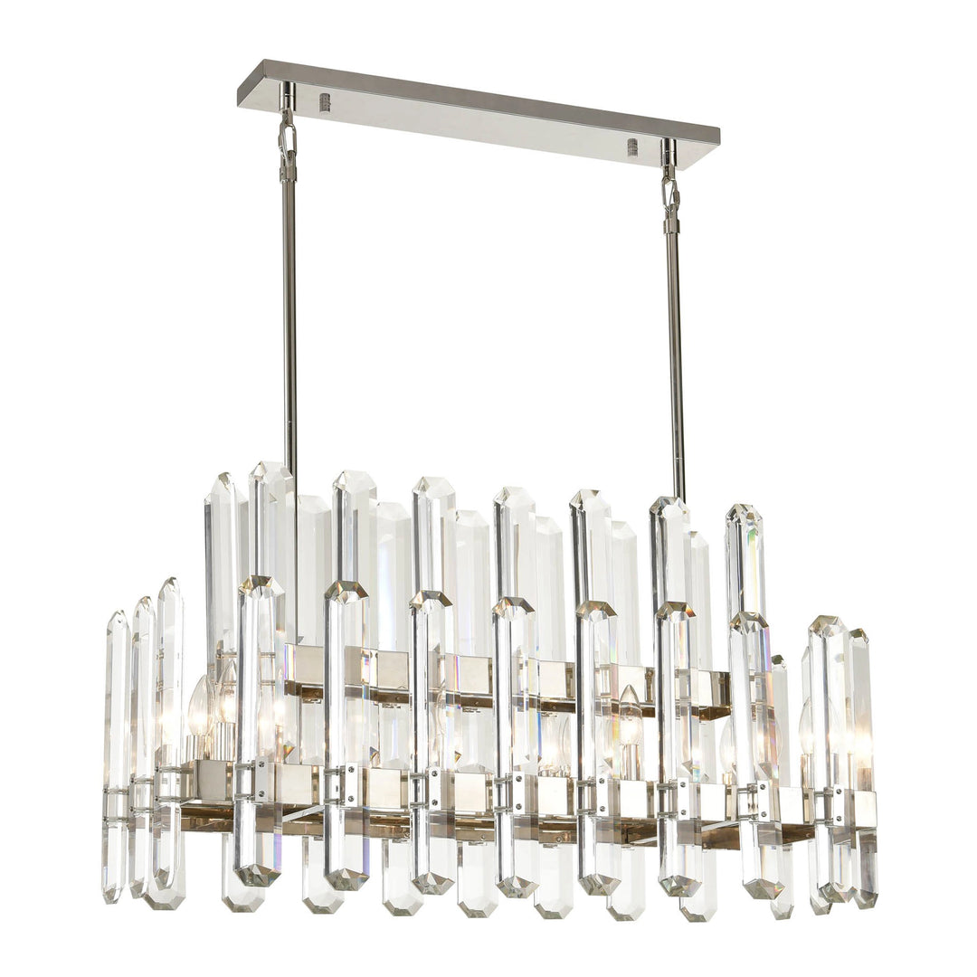 Clarion Rectangular Crystal Chandelier by Zeev - view 4