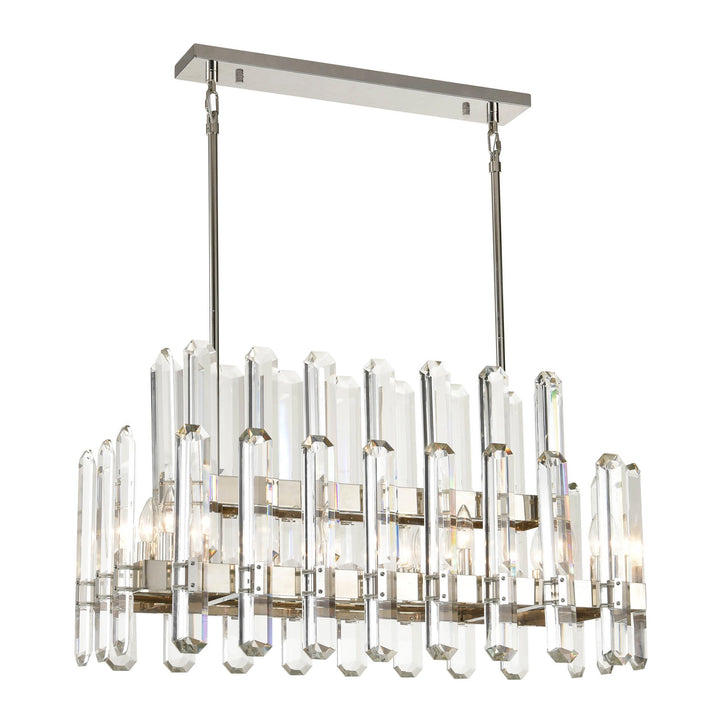 Clarion Rectangular Crystal Chandelier by Zeev - view 4