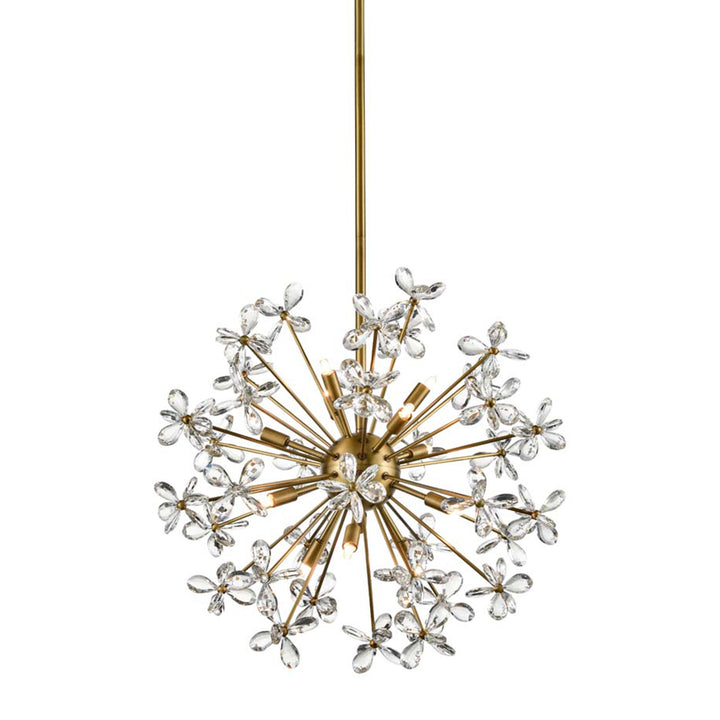 Adelle Crystal Sputnik in Aged Brass by Zeev
