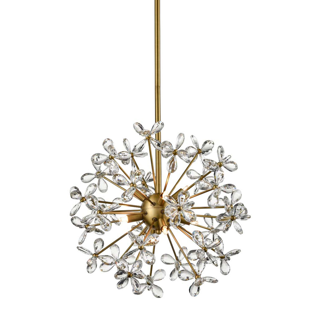 Adelle Crystal Sputnik in Aged Brass by Zeev