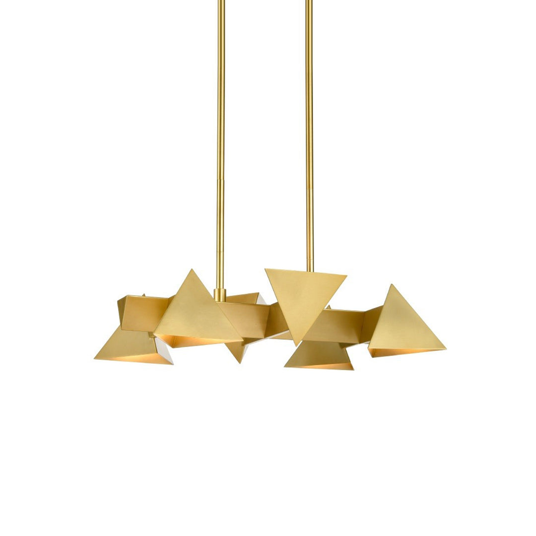 Avante Geometric Linear in Aged Brass by Zeev