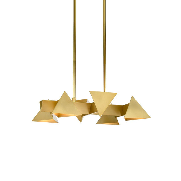 Avante Geometric Linear in Aged Brass by Zeev