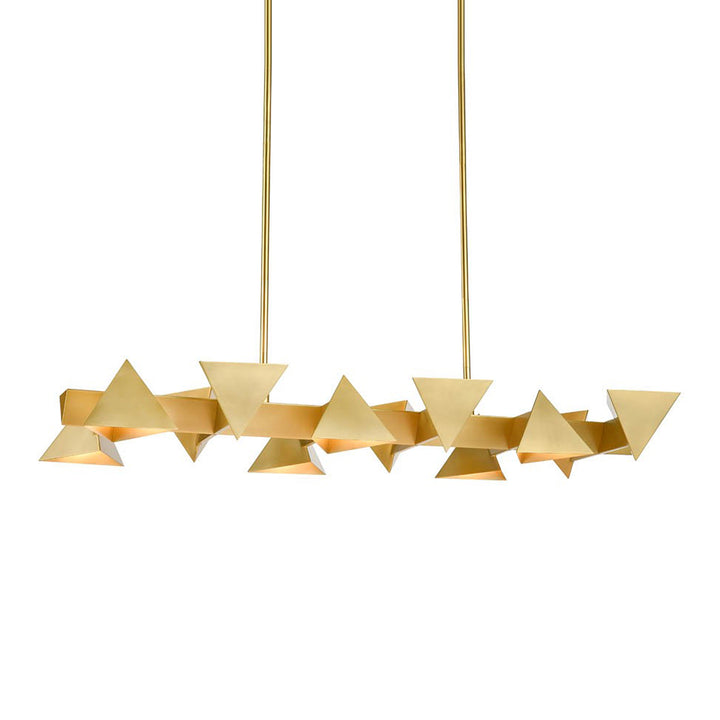 Avante Geometric Linear in Aged Brass by Zeev