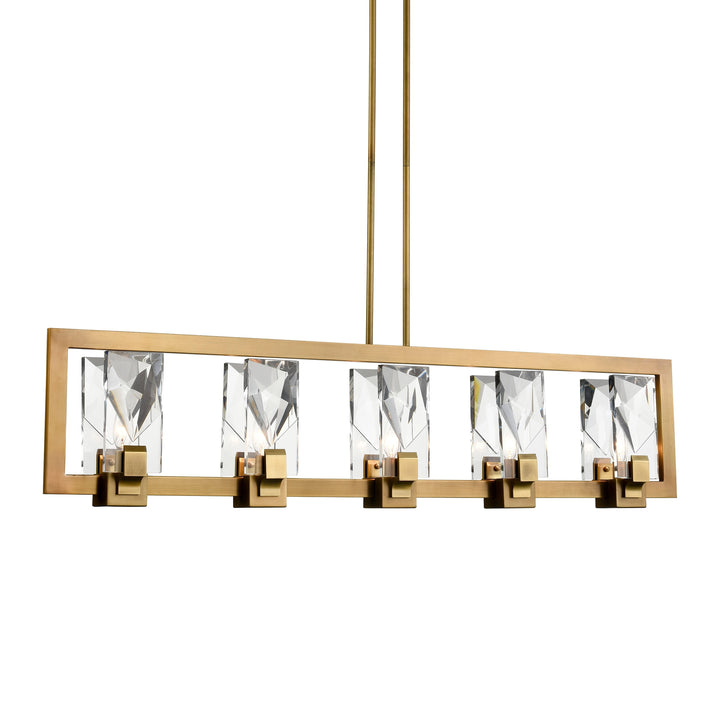 Horizon Crystal Linear in Aged Brass by Zeev