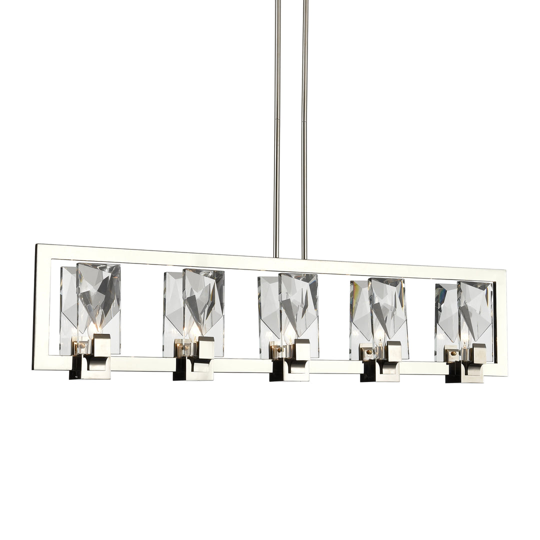 Horizon Crystal Linear in Polished Nickel by Zeev