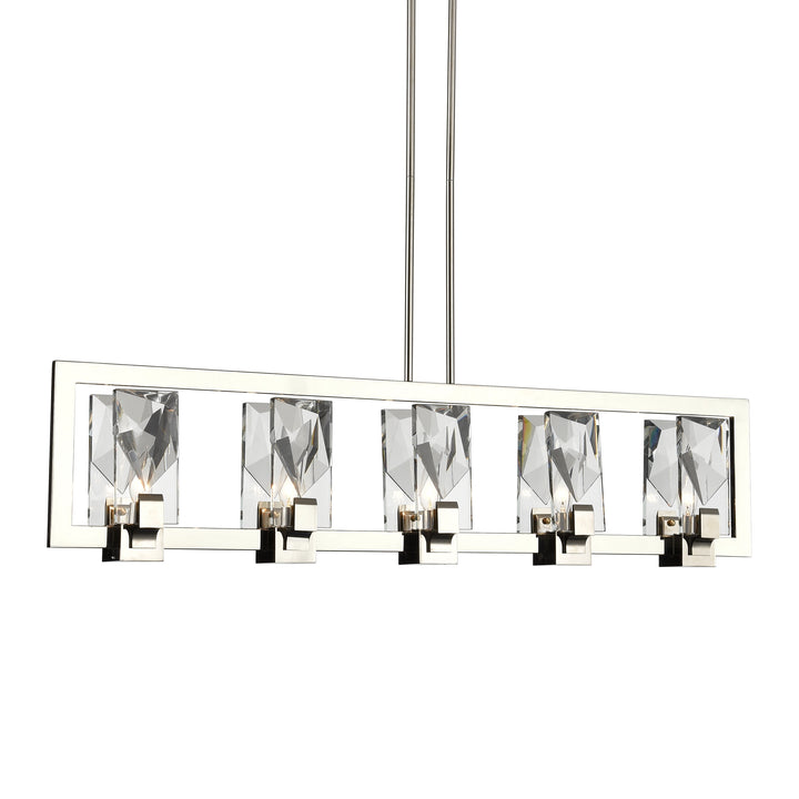 Horizon Crystal Linear in Polished Nickel by Zeev