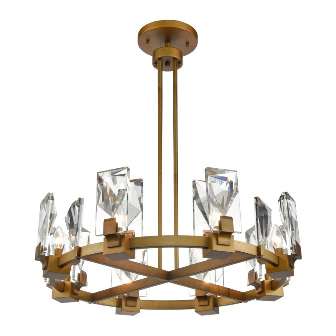 Horizon Round Crystal Chandelier by Zeev - view 4