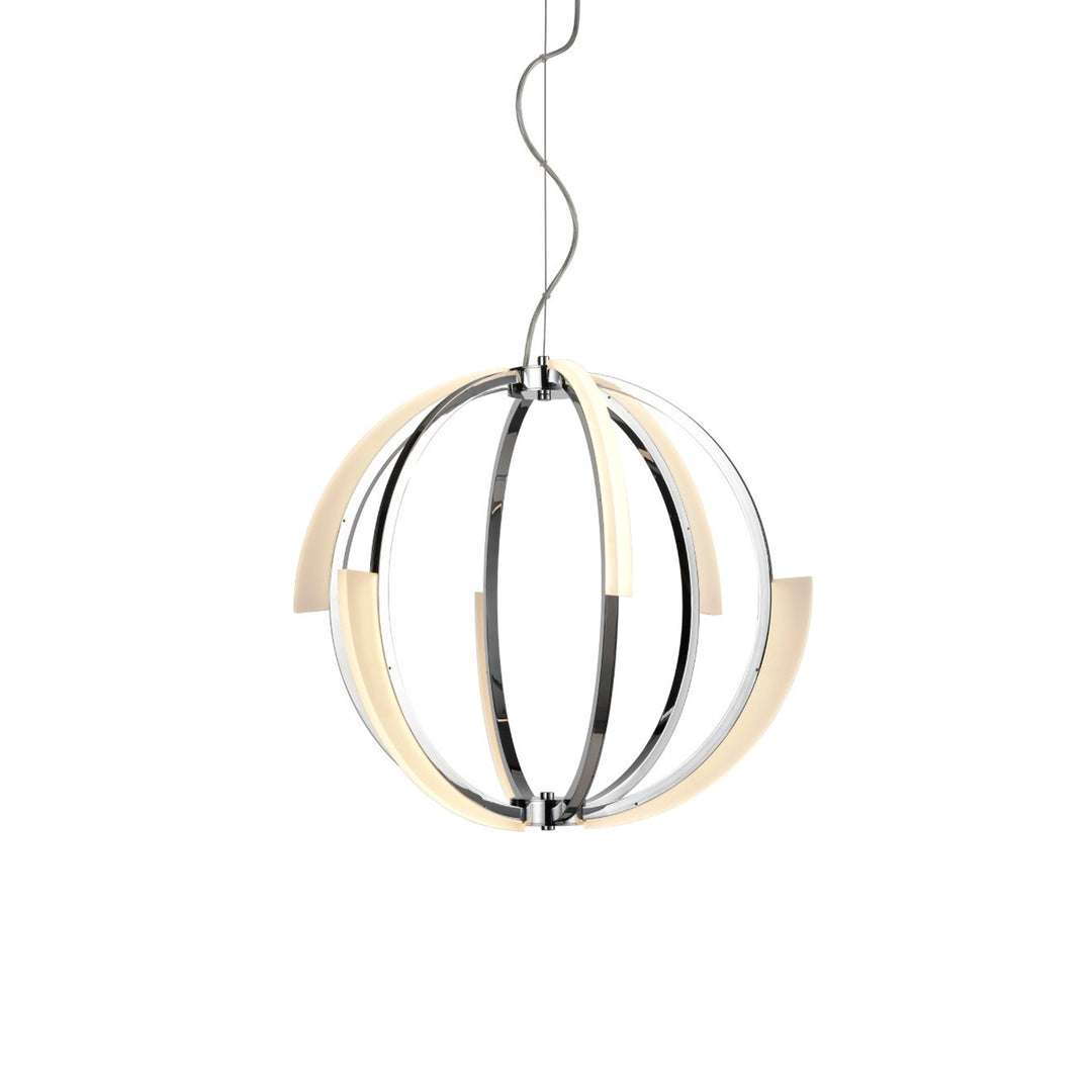 Moonlight Geo Sphere Chandelier in Chrome by Zeev