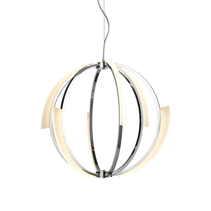 Moonlight Geo Sphere Chandelier in Chrome by Zeev