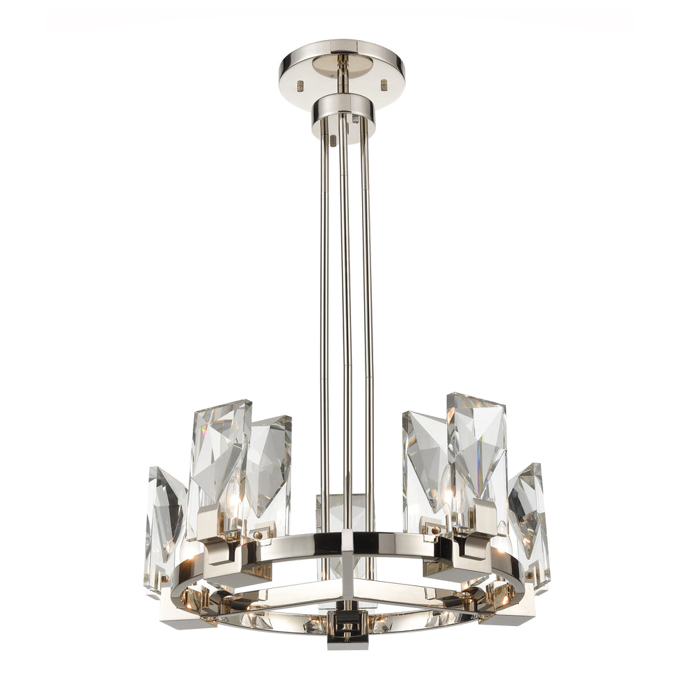 Horizon Round Crystal Chandelier by Zeev - view 2
