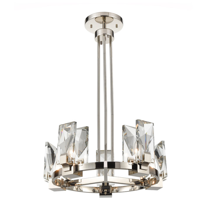 Horizon Round Crystal Chandelier by Zeev - view 2