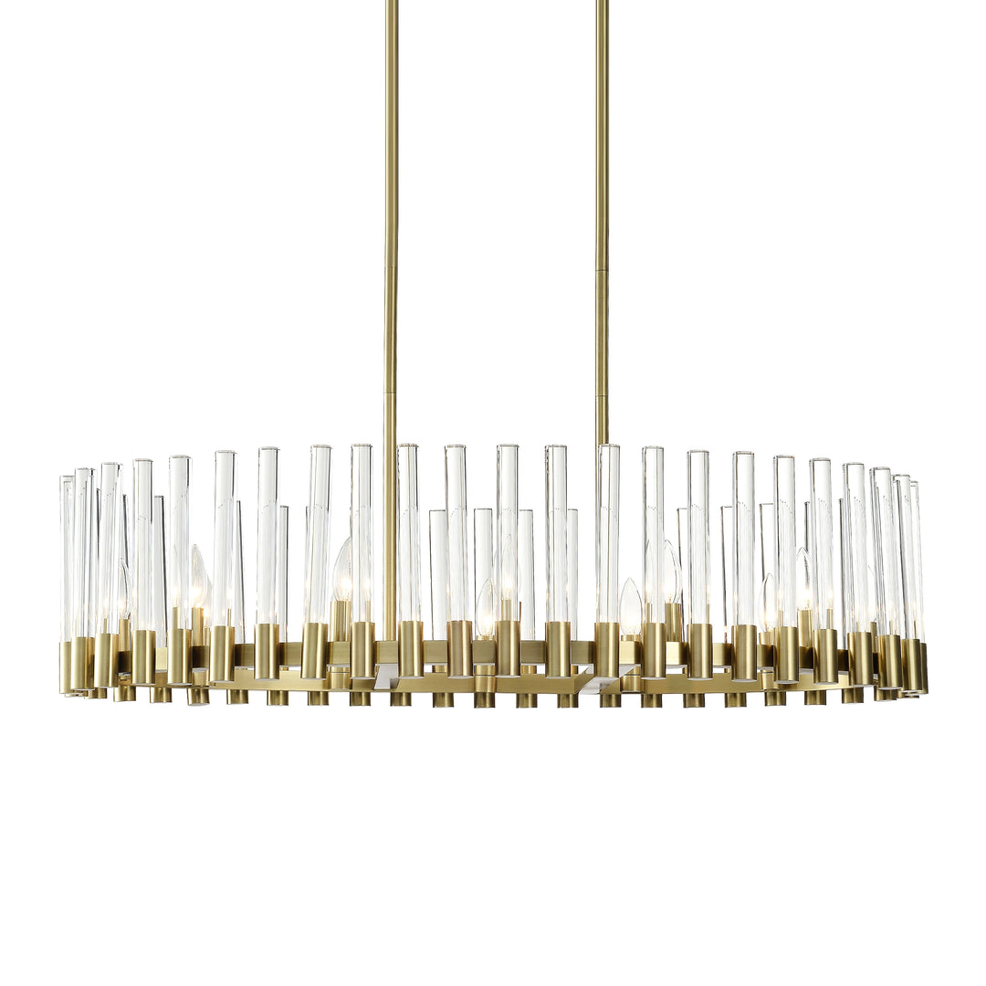 Julian Oval Glass Chandelier, Oval, by Zeev