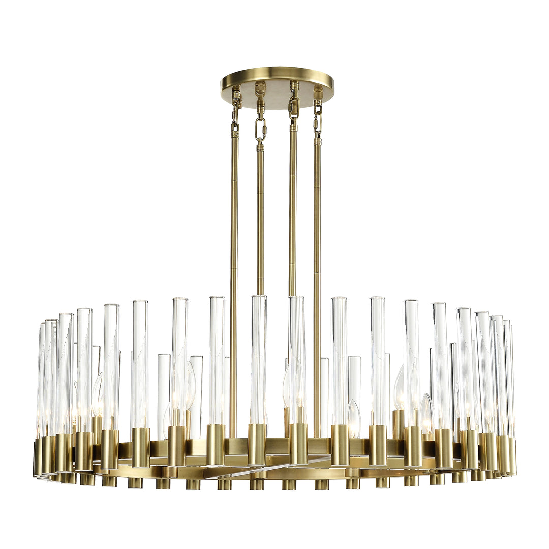 Julian Oval Glass Chandelier by Zeev - view 4