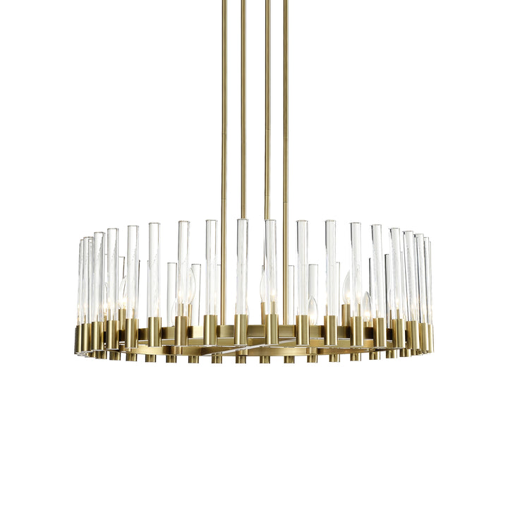 Julian Oval Glass Chandelier, Round, by Zeev