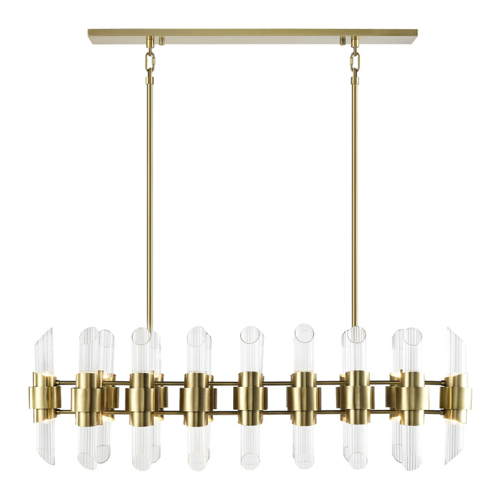 Pillar Linear Glass Chandelier by Zeev - view 6