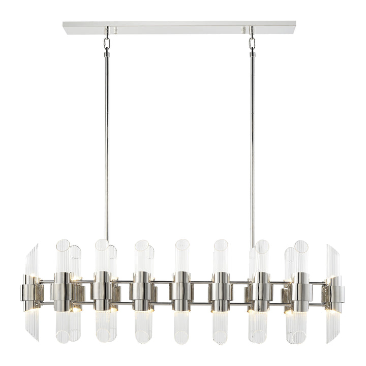 Pillar Linear Glass Chandelier by Zeev - view 8