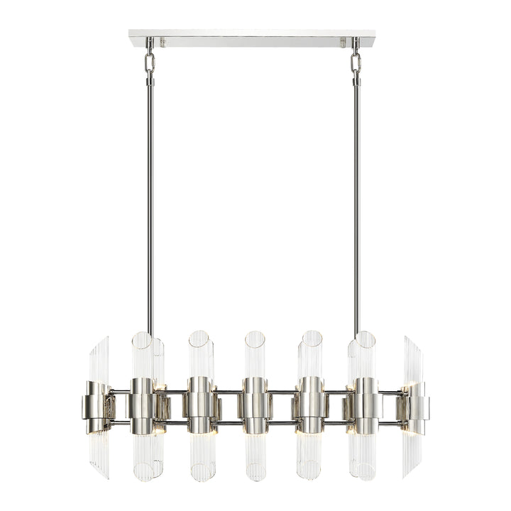 Pillar Linear Glass Chandelier by Zeev - view 4