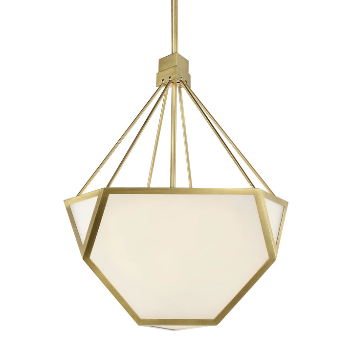 Moonbow Architectural Pendant in Aged Brass by Zeev
