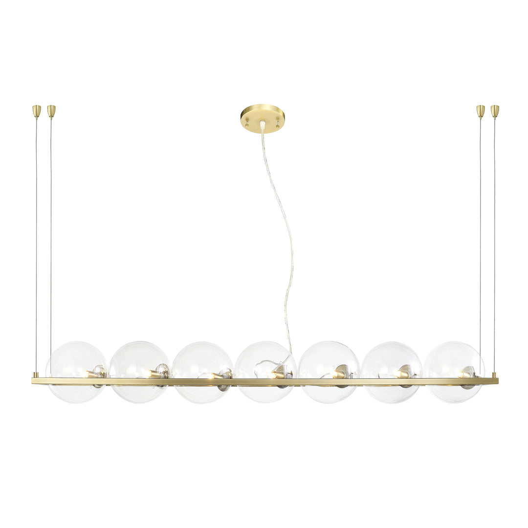 Ensemble Globe Linear in Aged Brass by Zeev