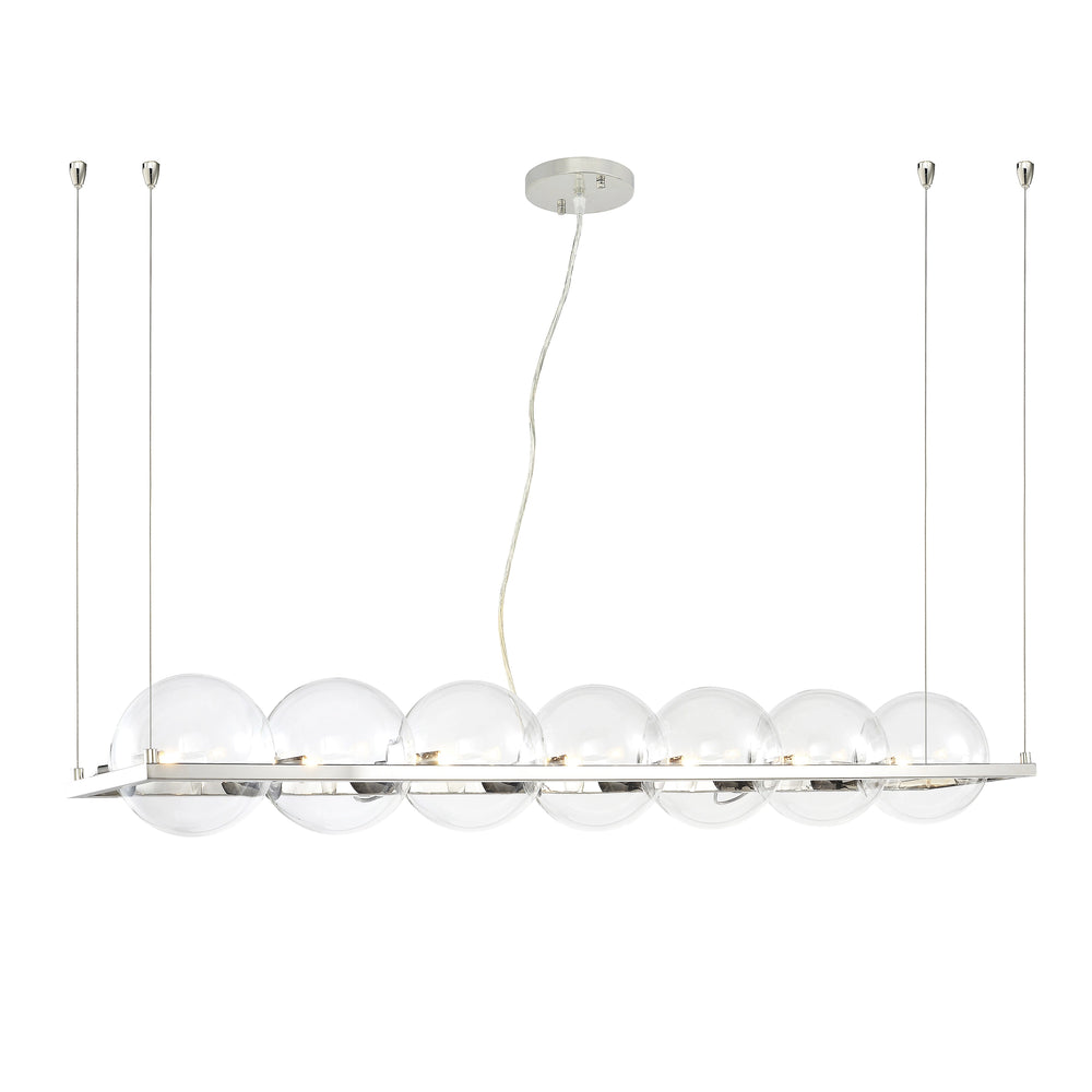 Ensemble Globe Linear in Polished Nickel by Zeev
