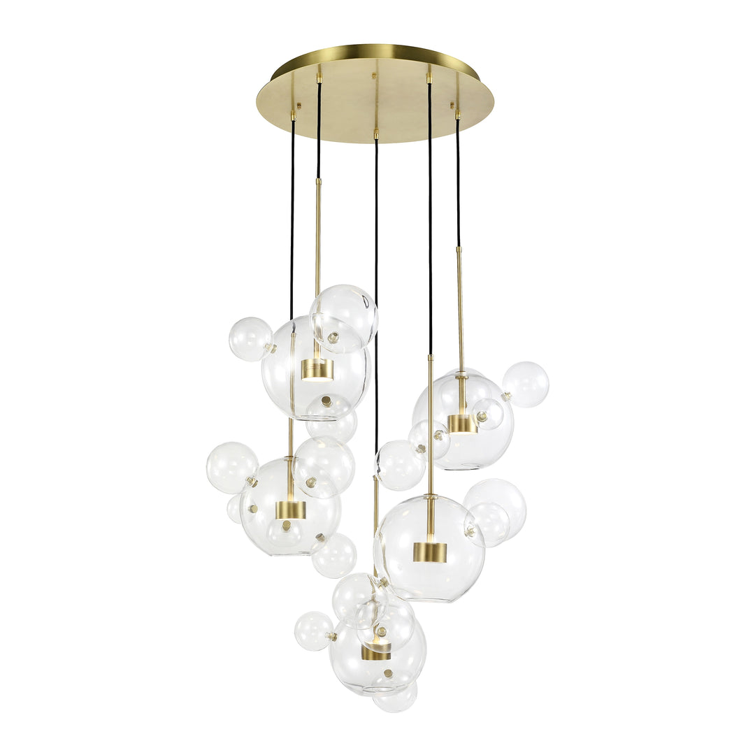 Sattelite Glass Globe Multi-Pendant by Zeev - view 4