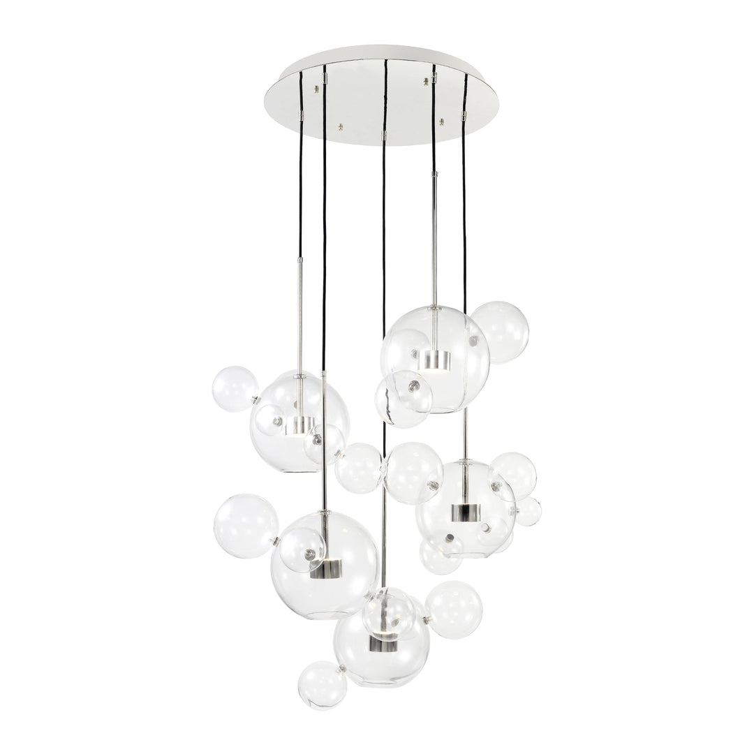 Sattelite Glass Globe Multi-Pendant by Zeev - view 6