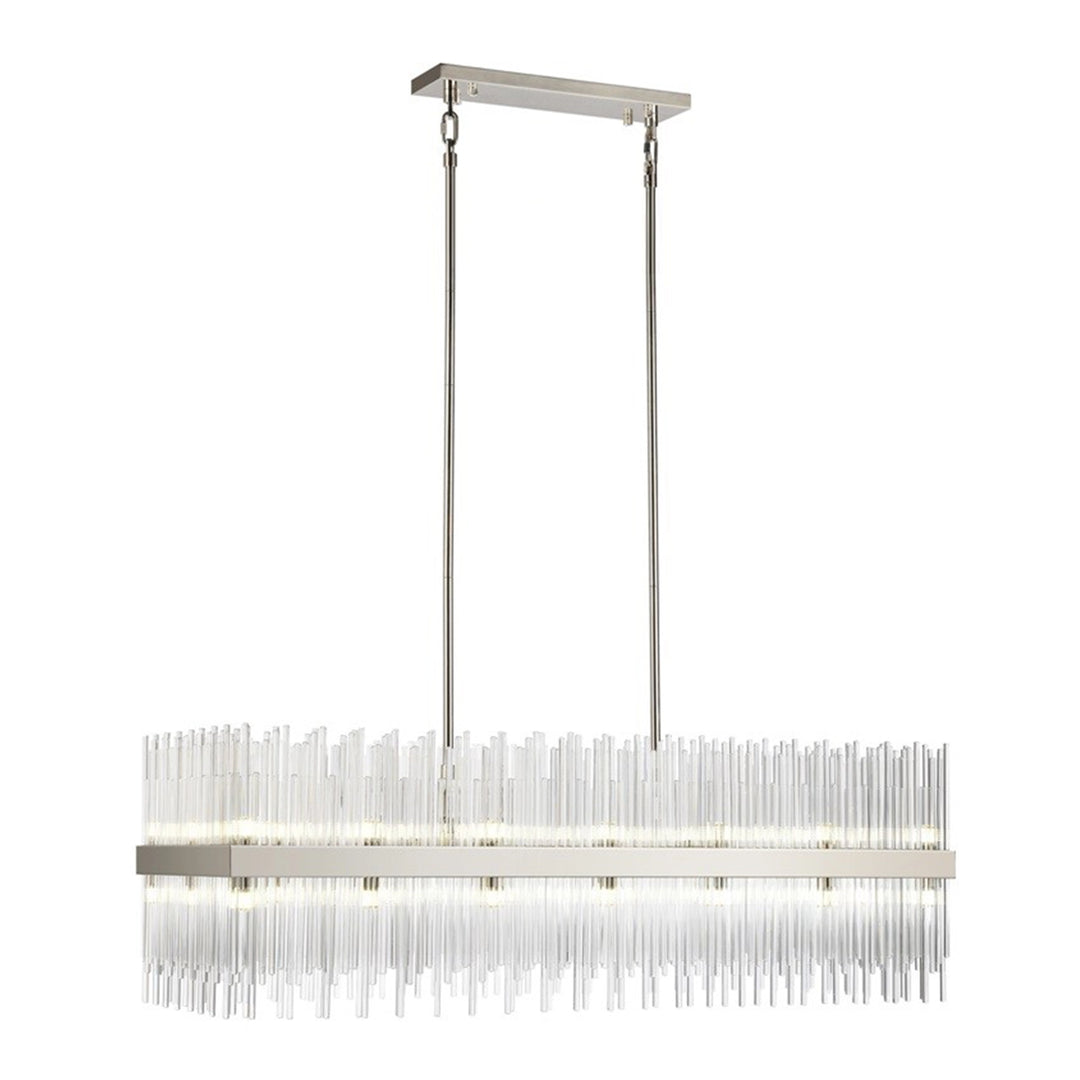 Citadel Rectangular Glass Chandelier by Zeev - view 11