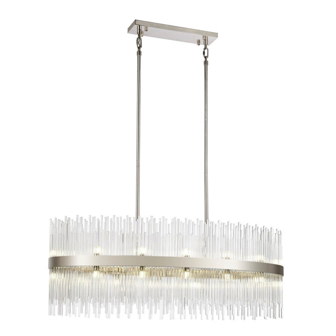 Citadel Rectangular Glass Chandelier by Zeev - view 4
