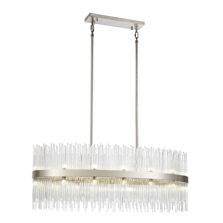 Citadel Rectangular Glass Chandelier by Zeev - view 4