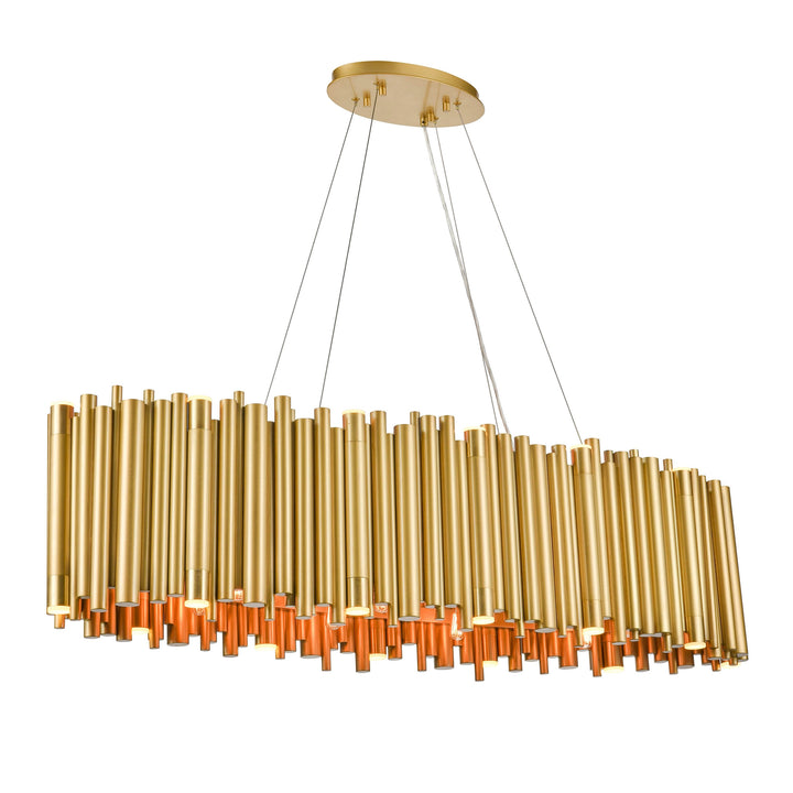 Cathedral Oval Pipe Chandelier by Zeev - view 2