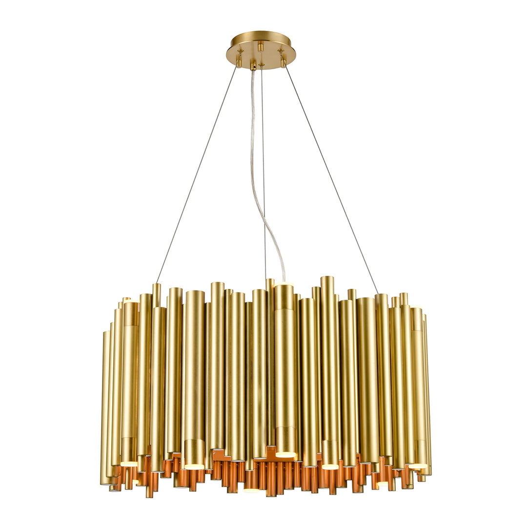 Cathedral Oval Pipe Chandelier by Zeev - view 6