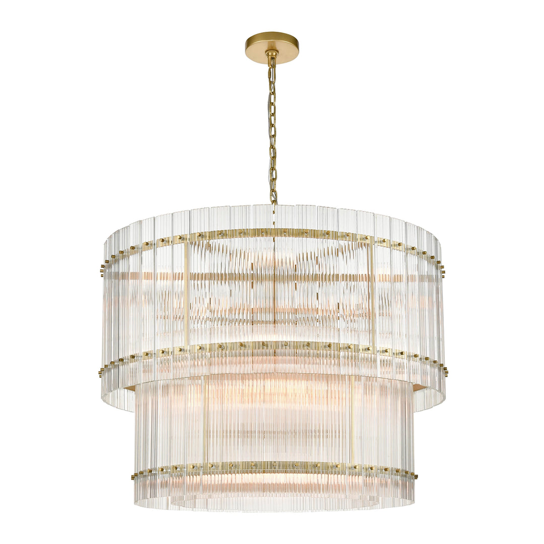 Allure Glass Drum Chandelier by Zeev - view 5