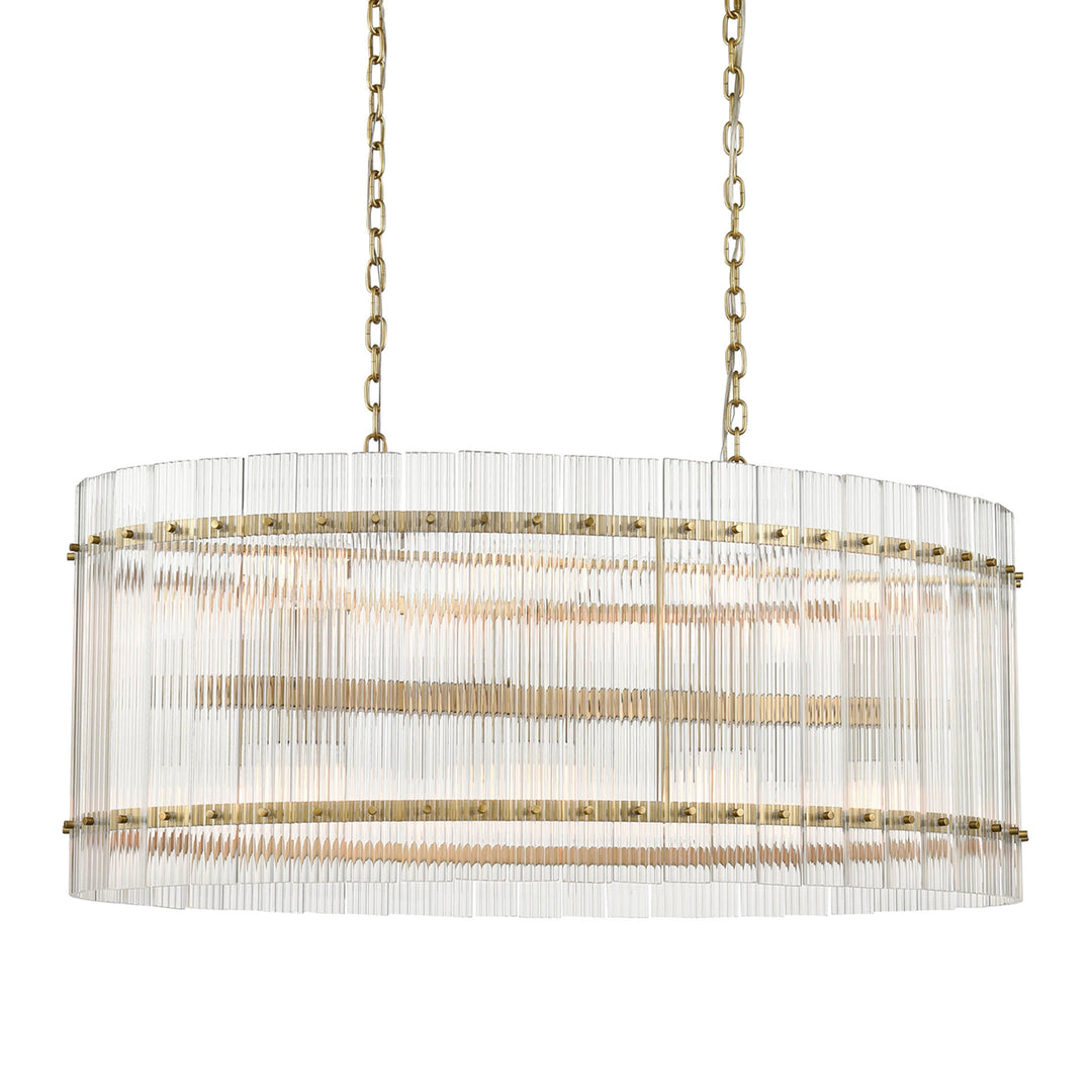 Allure Glass Drum Chandelier, 40", by Zeev