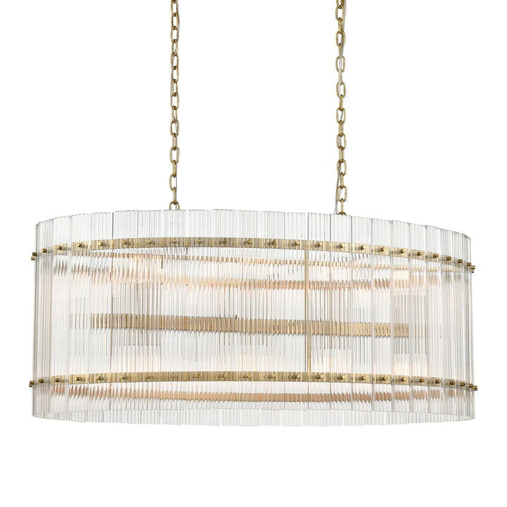 Allure Glass Drum Chandelier, 40", by Zeev