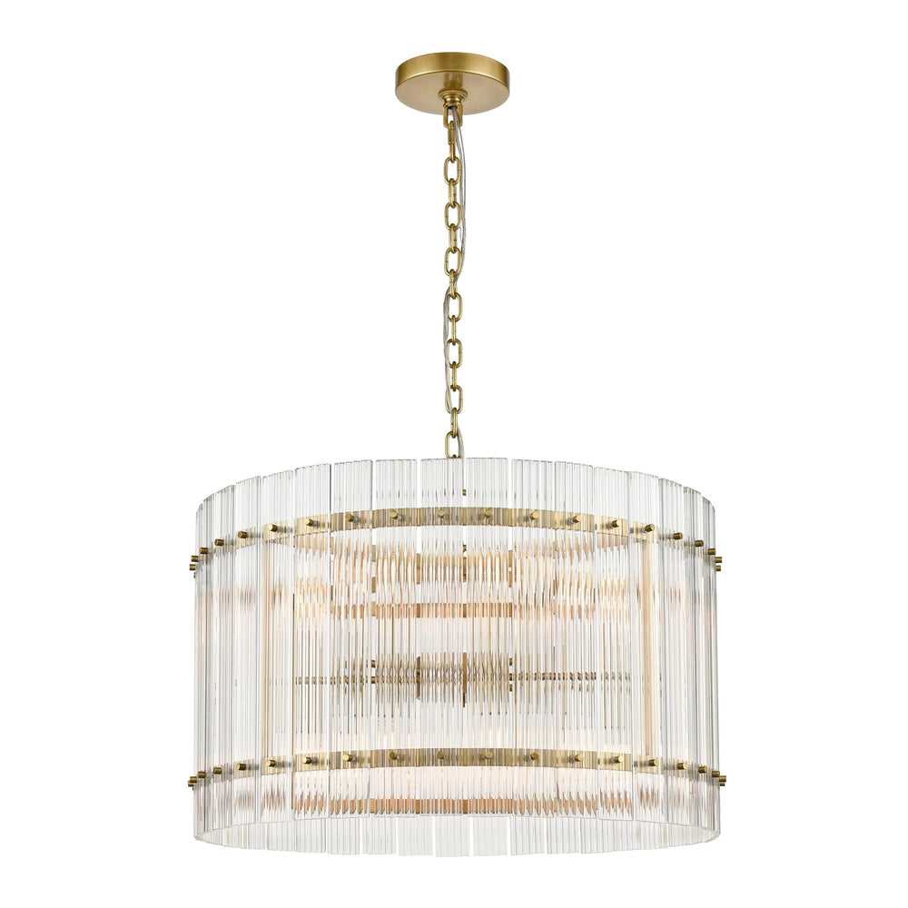 Allure Glass Drum Chandelier by Zeev - view 2