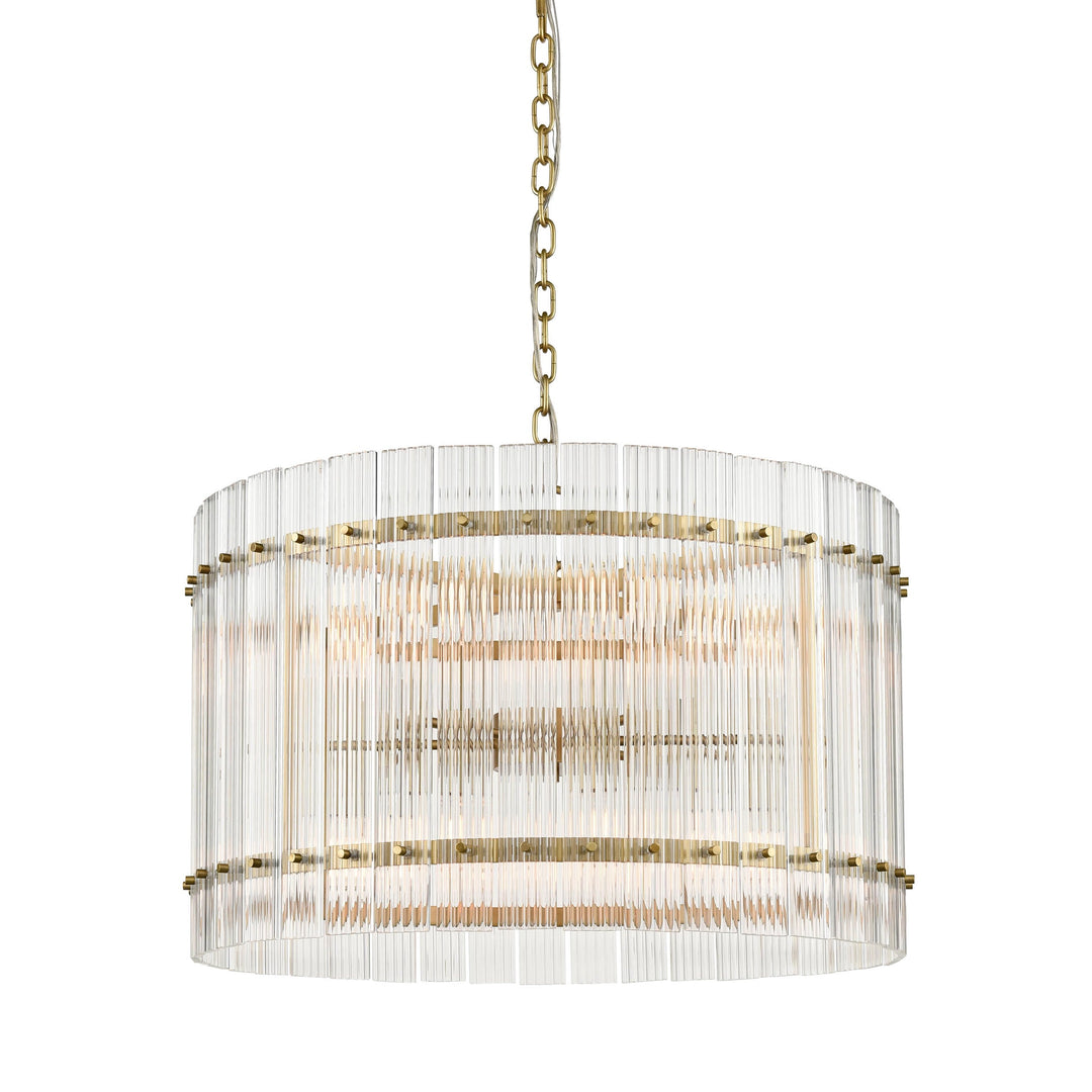 Allure Glass Drum Chandelier, 26", by Zeev