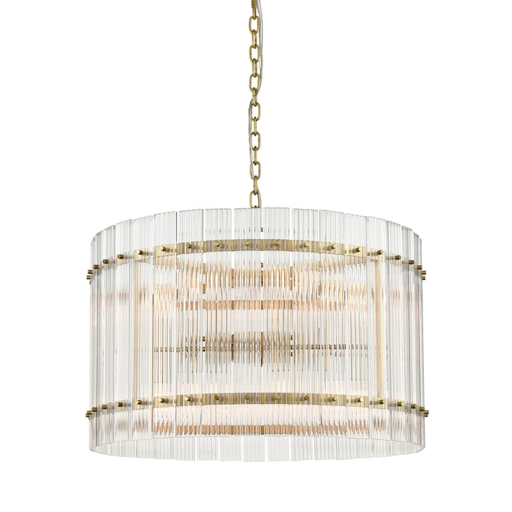 Allure Glass Drum Chandelier, 26", by Zeev