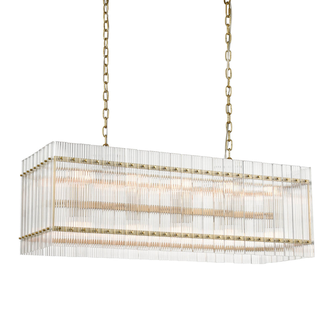 Allure Glass Drum Chandelier, 48", by Zeev
