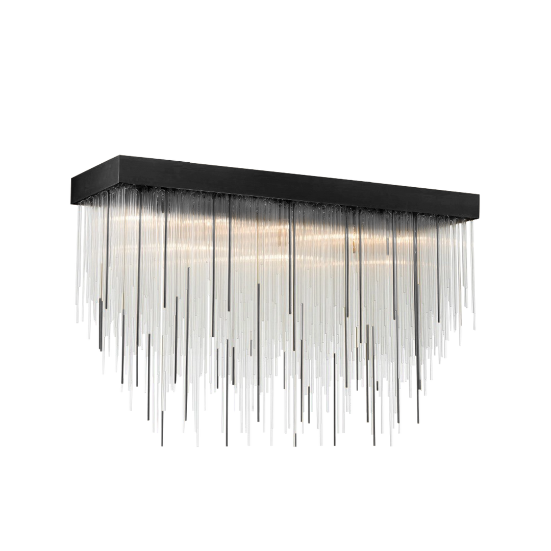 Waterfall Rectangular Glass Chandelier by Zeev - view 15