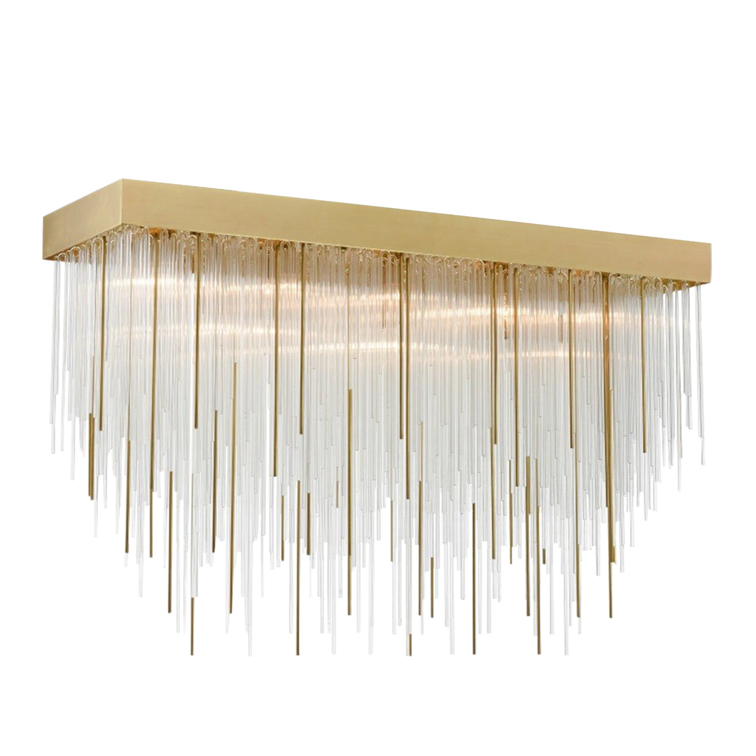 Waterfall Rectangular Glass Chandelier by Zeev - view 21