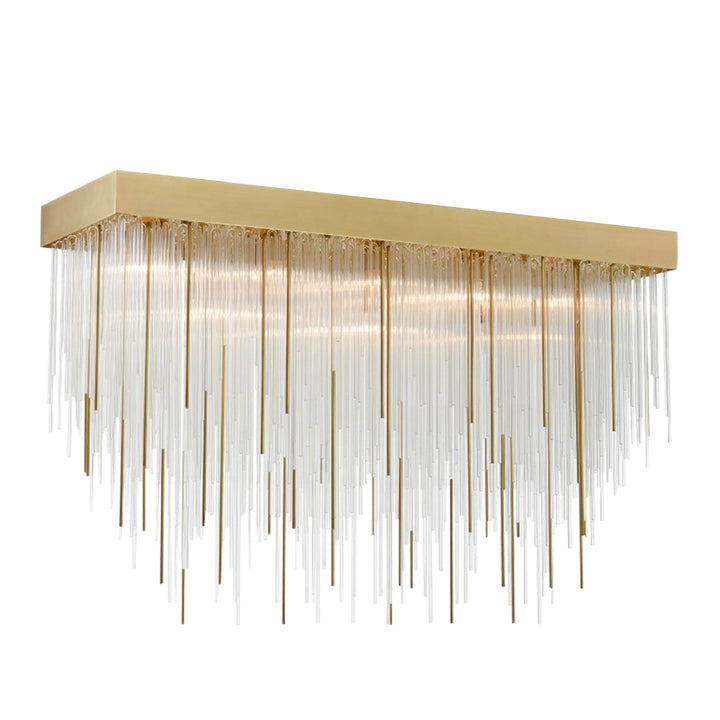 Waterfall Rectangular Glass Chandelier by Zeev - view 21
