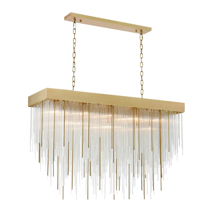 Waterfall Rectangular Glass Chandelier by Zeev - view 20