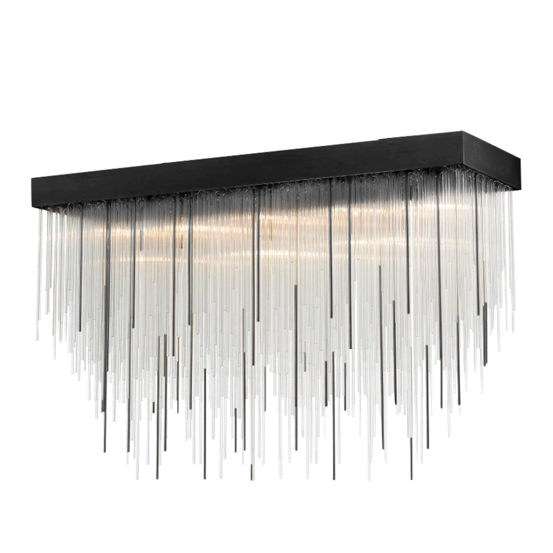 Waterfall Rectangular Glass Chandelier by Zeev - view 34
