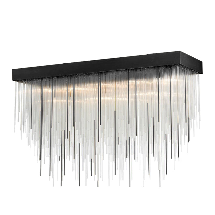 Waterfall Rectangular Glass Chandelier by Zeev - view 34