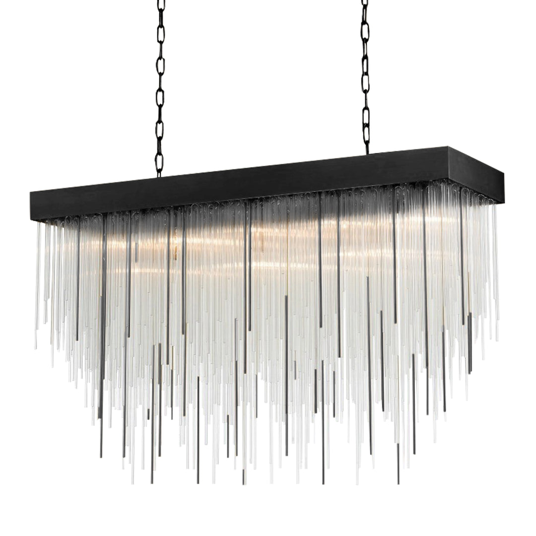 Waterfall Rectangular Glass Chandelier by Zeev - view 30