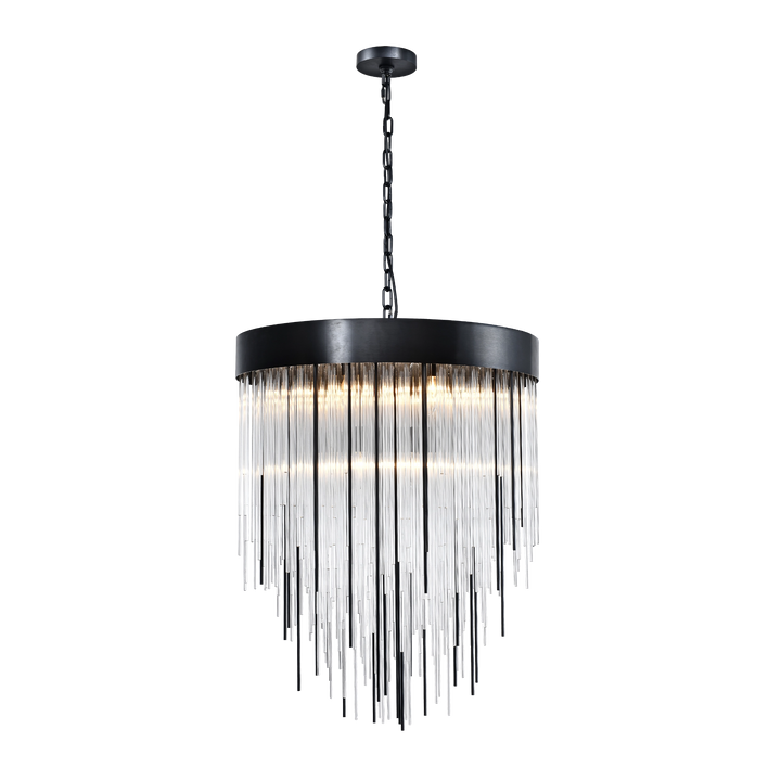 Waterfall Rectangular Glass Chandelier by Zeev - view 45