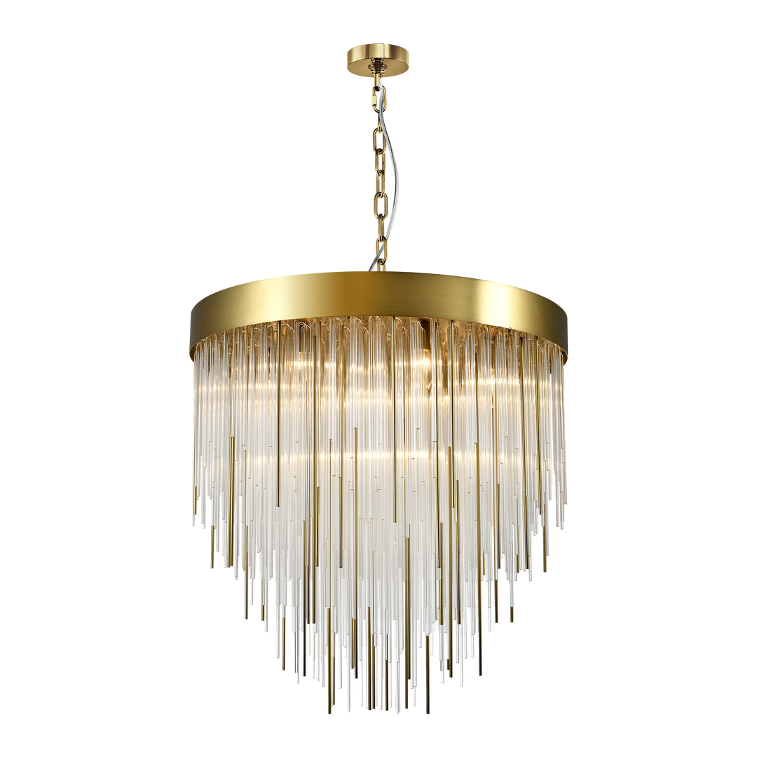 Waterfall Rectangular Glass Chandelier by Zeev - view 49