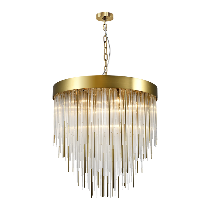 Waterfall Rectangular Glass Chandelier by Zeev - view 49